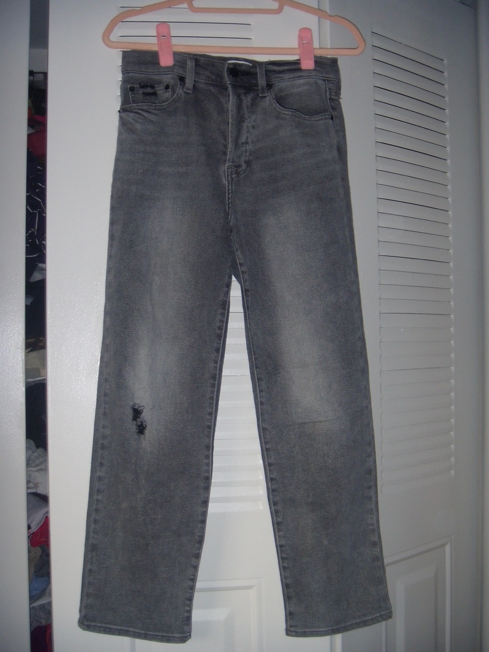 pistola Men's Gray Washed Straight Jeans